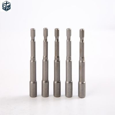 6mm*65mm*5PC CRV Материал 6.35 Шестиугольный магнитный ореховой драйвер для точного затягивания