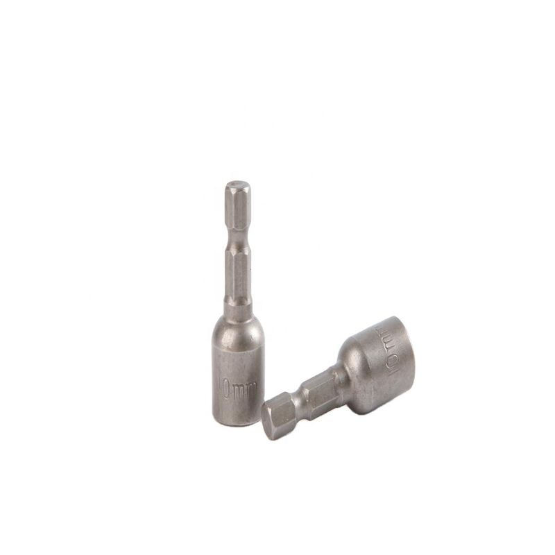 Материал CRV 6.35 Шестконный 10mm*42mm*10PC Магнитный ореховой драйвер для сильного магнитного